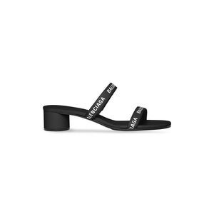 Balenciaga '45Mm' Logo-Print Double-Strap Sandals